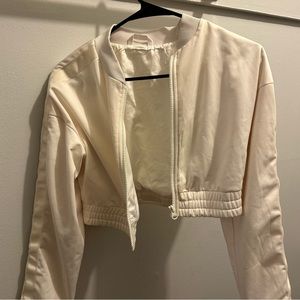 Alo Cropped Bomber Jacket